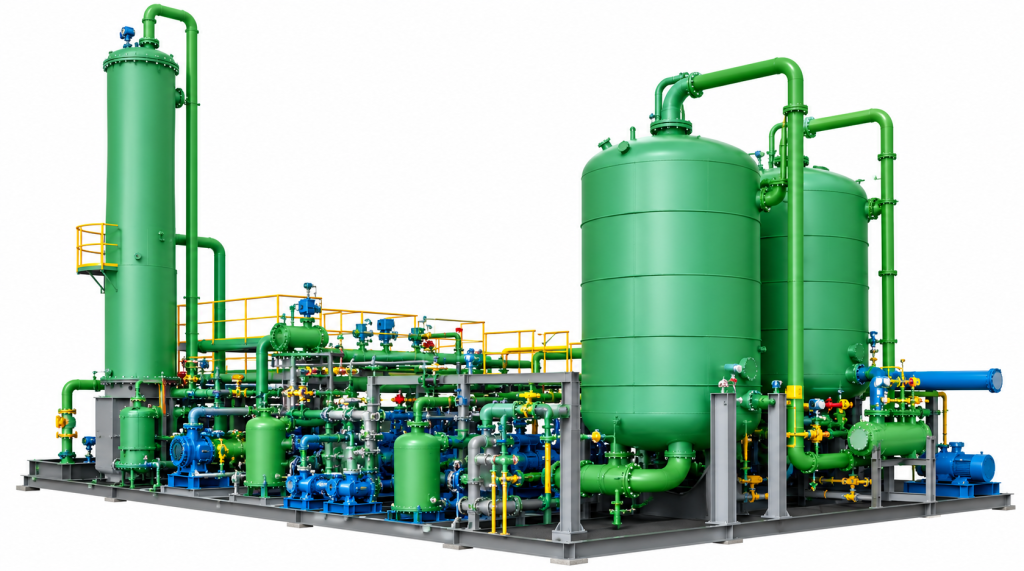 Industrial Vapor Recovery Skid Assembly